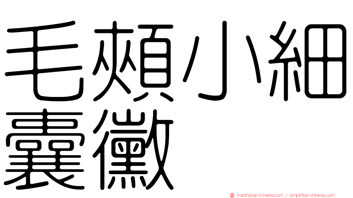 毛頰小細囊黴