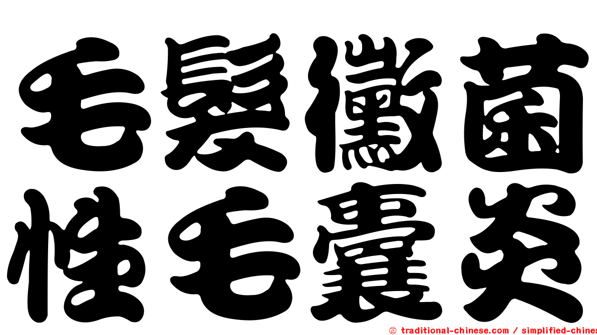 毛髮黴菌性毛囊炎