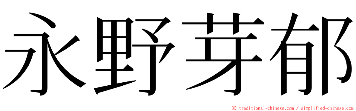 永野芽郁 ming font