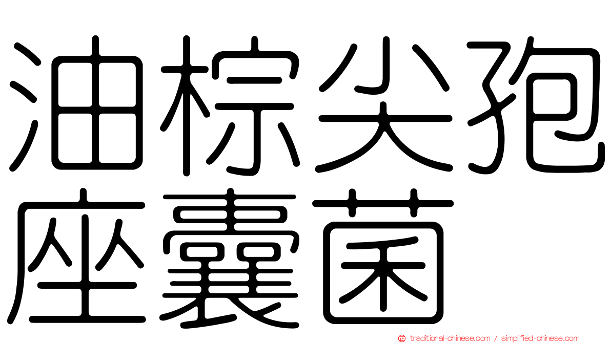 油棕尖孢座囊菌