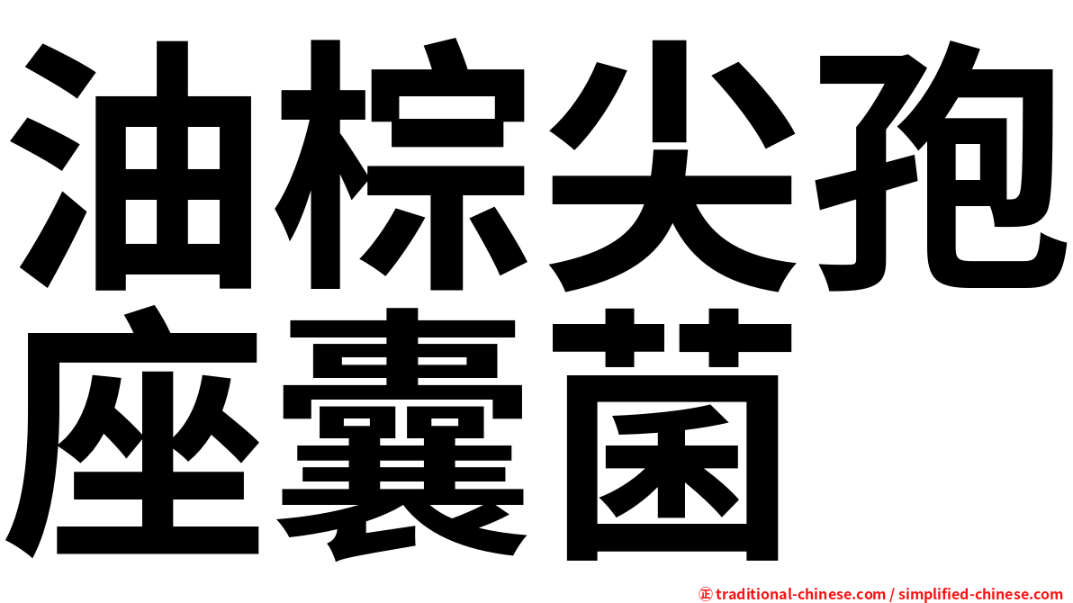 油棕尖孢座囊菌