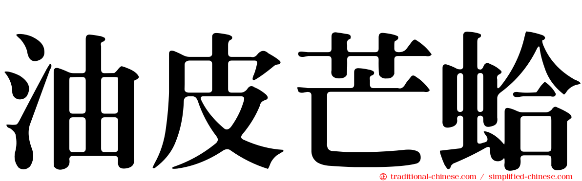 油皮芒蛤