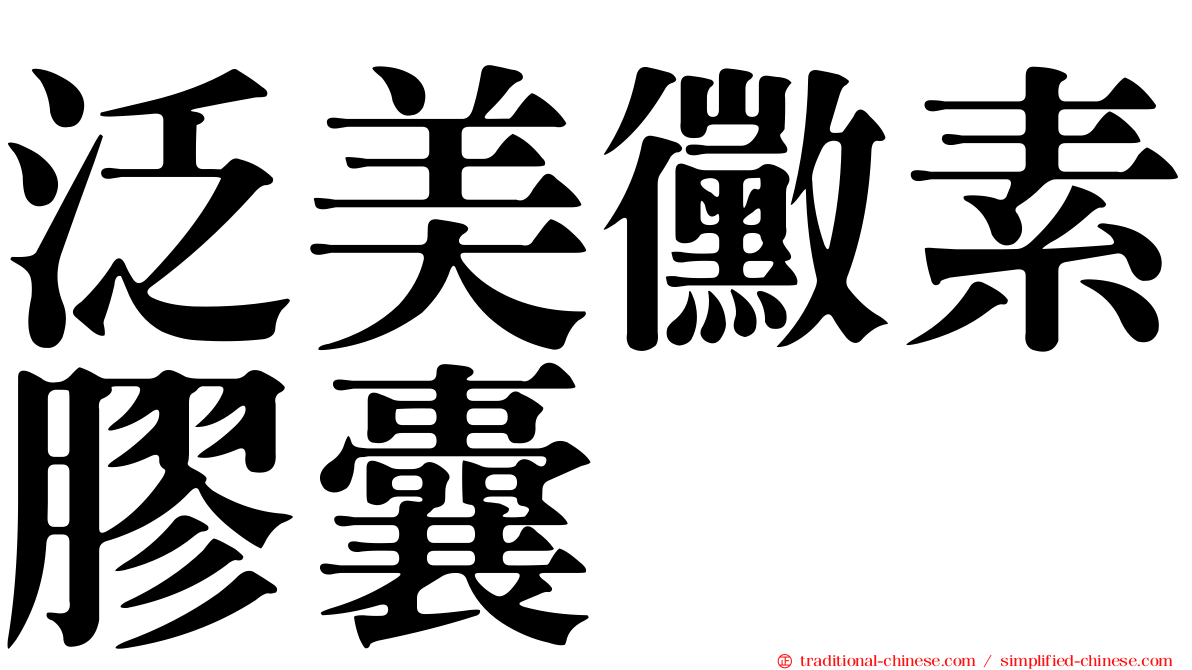 泛美黴素膠囊