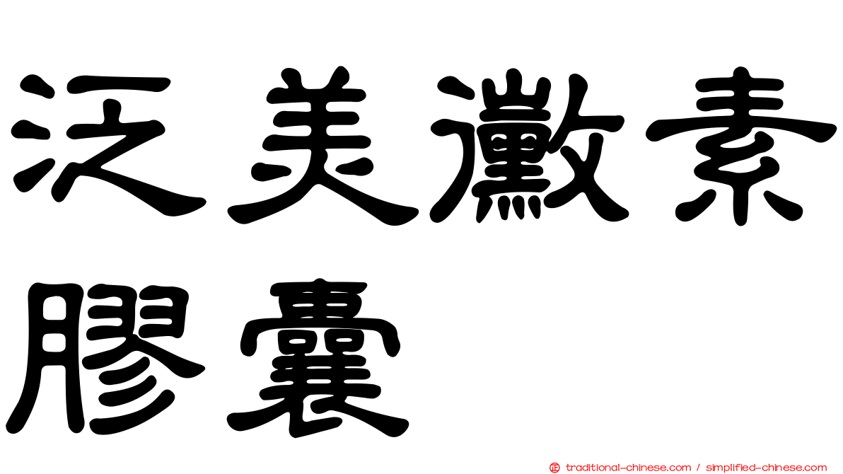 泛美黴素膠囊