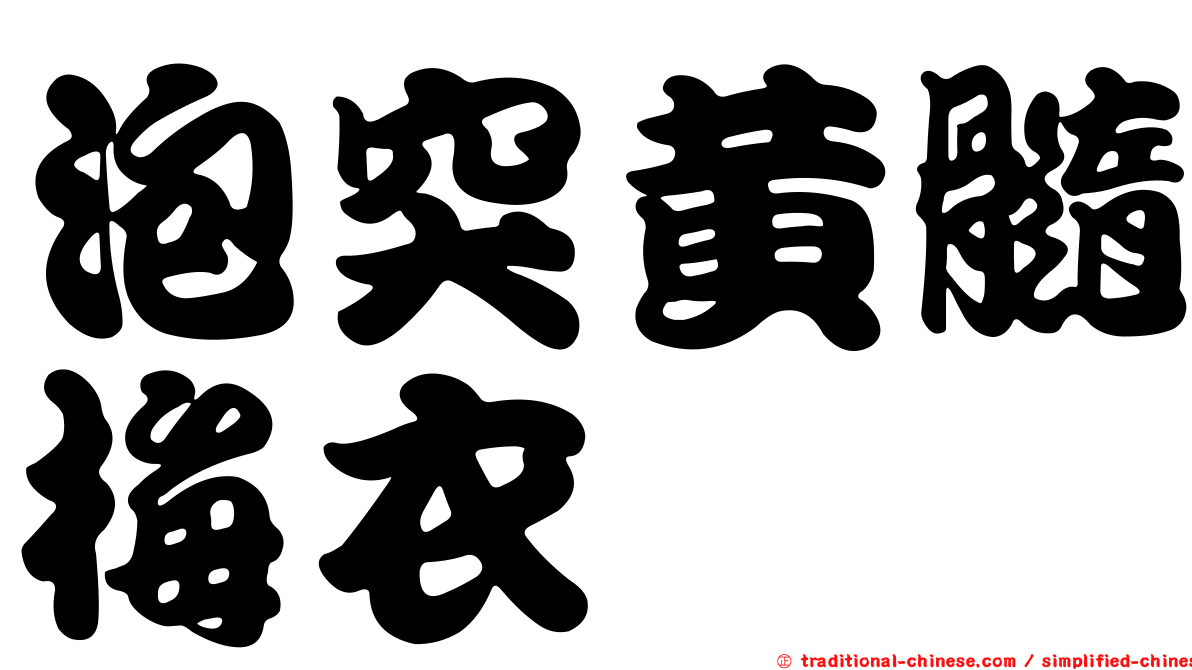 泡突黃髓梅衣
