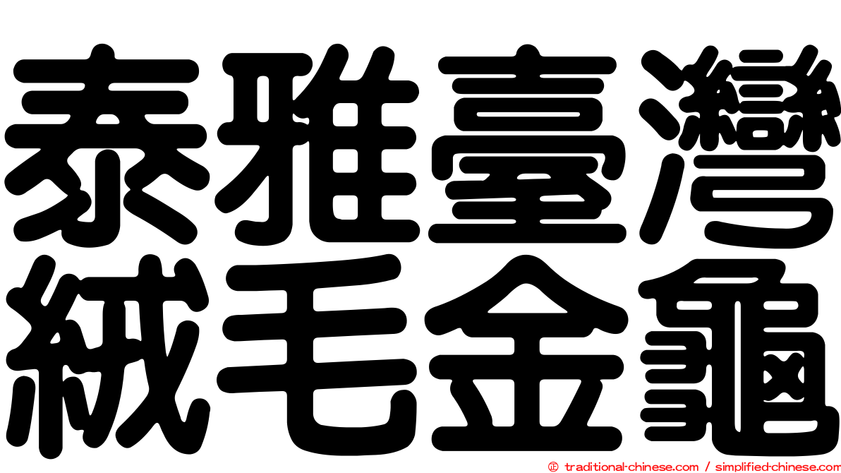 泰雅臺灣絨毛金龜