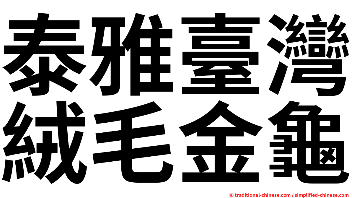 泰雅臺灣絨毛金龜