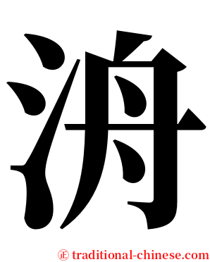 洀 serif font