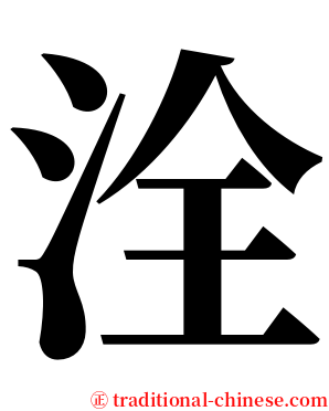 洤 serif font