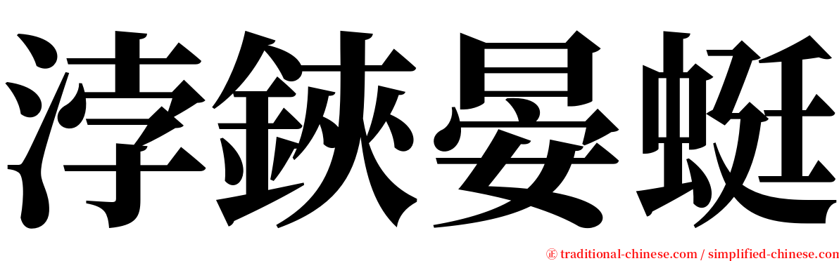 浡鋏晏蜓 serif font