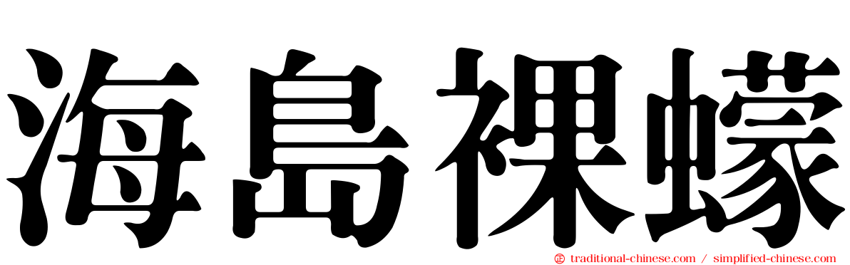 海島裸蠓