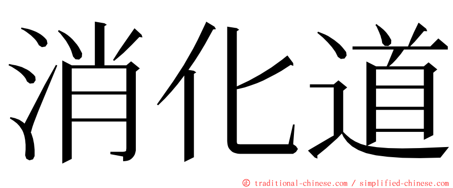 消化道 ming font
