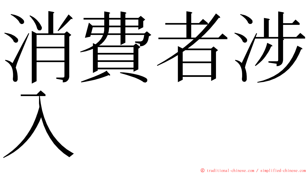 消費者涉入 ming font