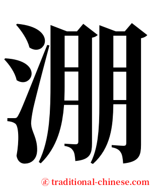 淜 serif font