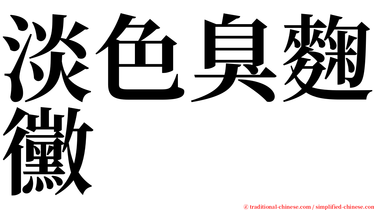 淡色臭麴黴 serif font