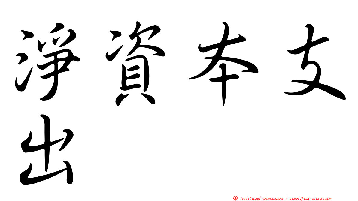 淨資本支出