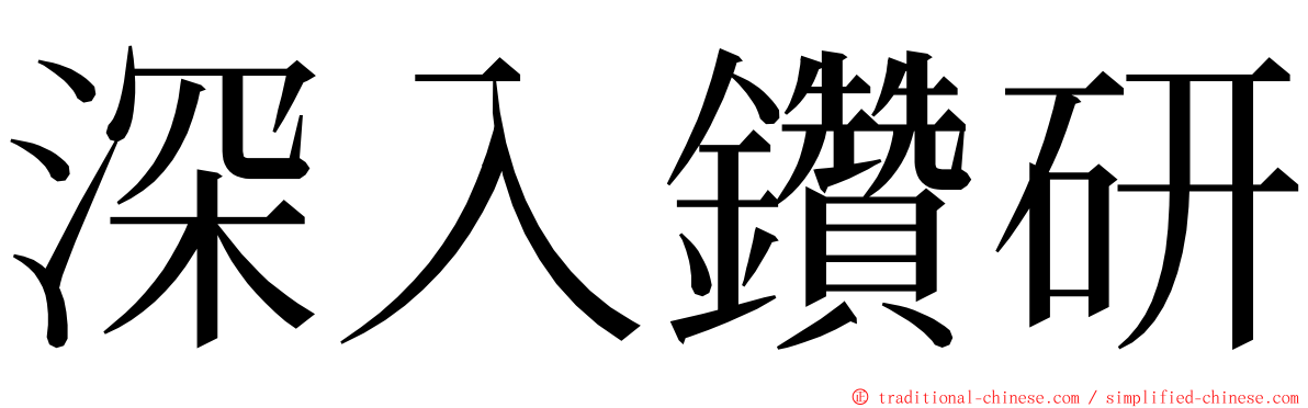 深入鑽研 ming font