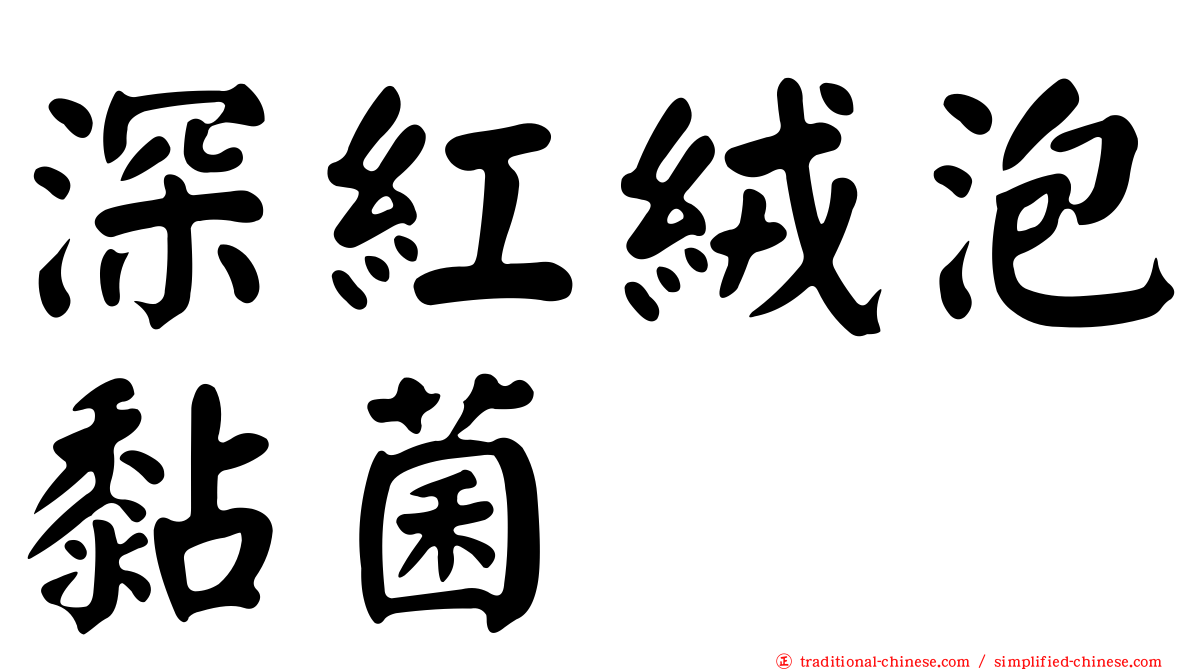 深紅絨泡黏菌