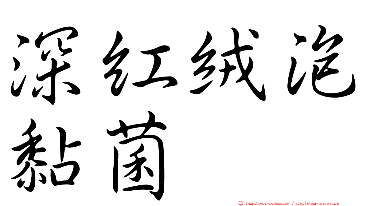 深紅絨泡黏菌