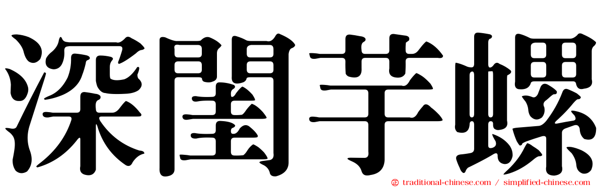 深閨芋螺