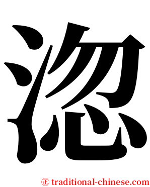 淴 serif font