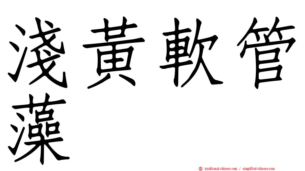 淺黃軟管藻