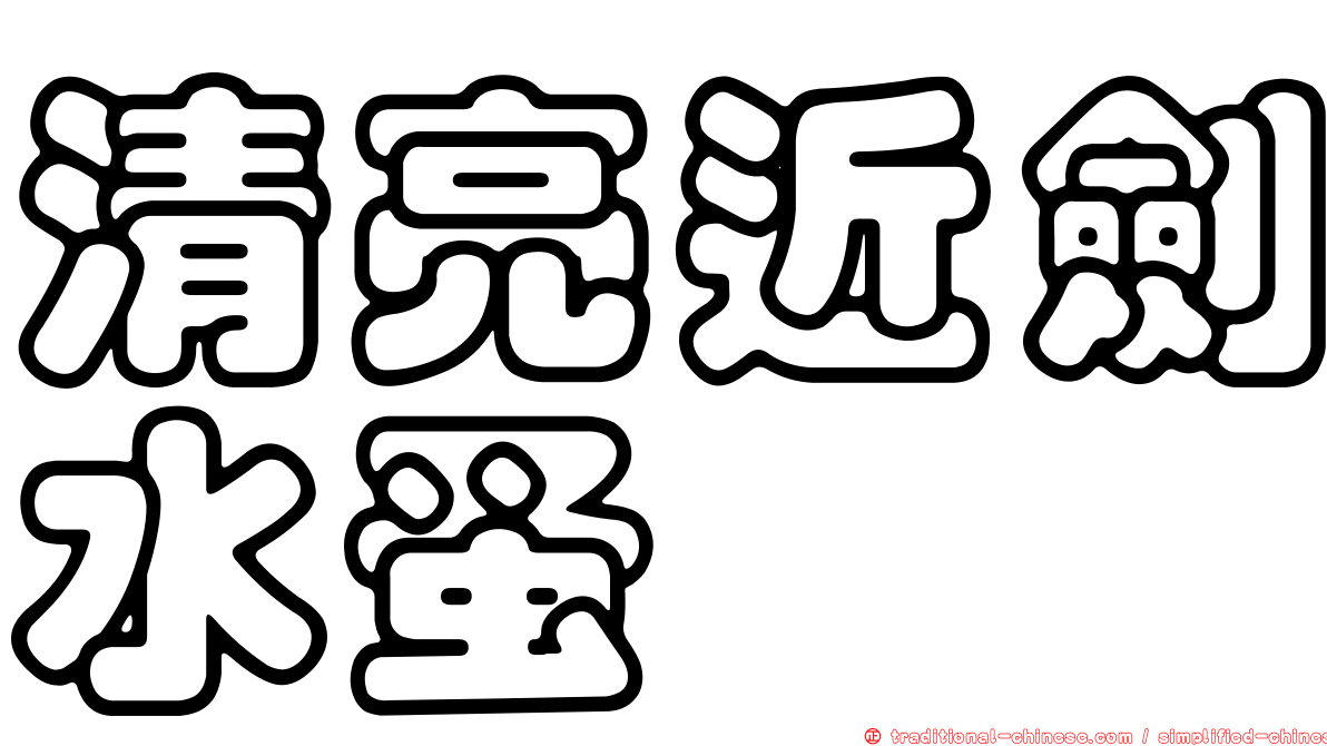 清亮近劍水蚤