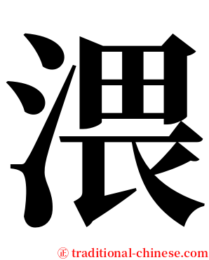 渨 serif font