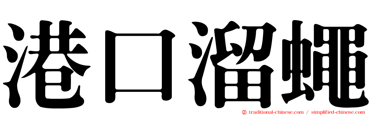 港口溜蠅