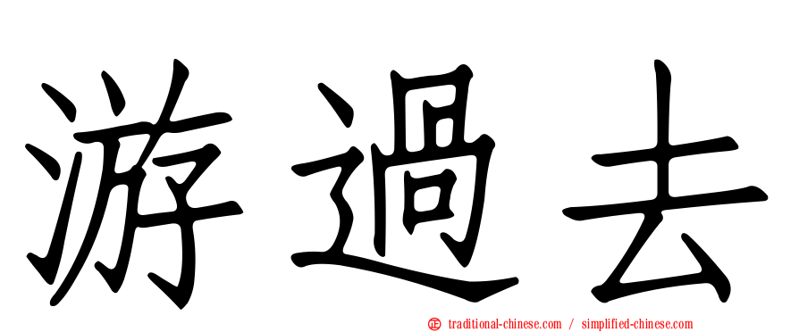 游過去
