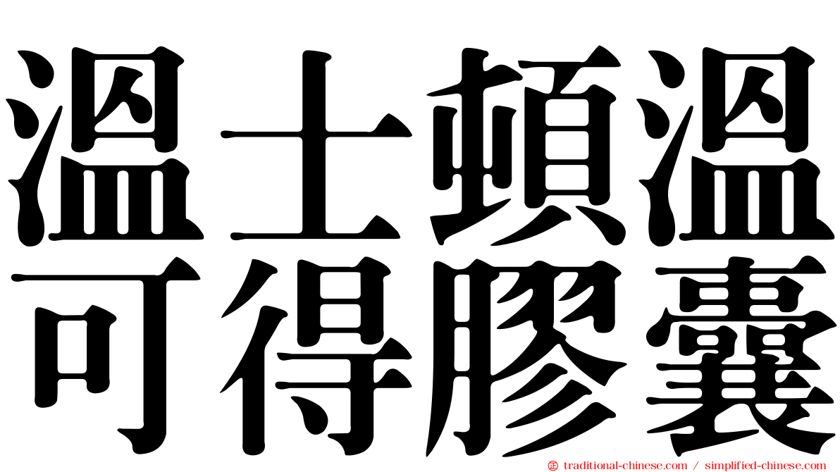 溫士頓溫可得膠囊