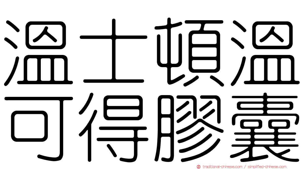 溫士頓溫可得膠囊