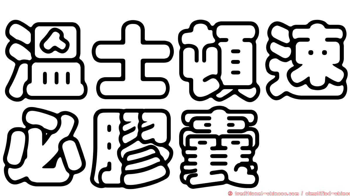 溫士頓速必膠囊