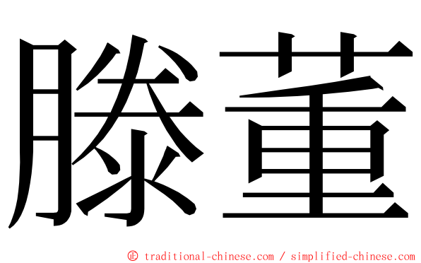 滕董 ming font