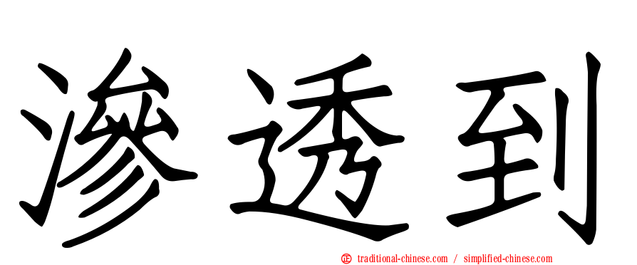 滲透到