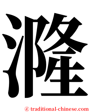 漋 serif font