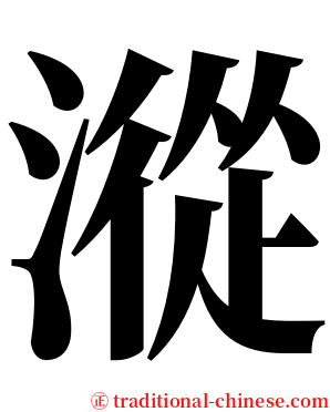 漎 serif font