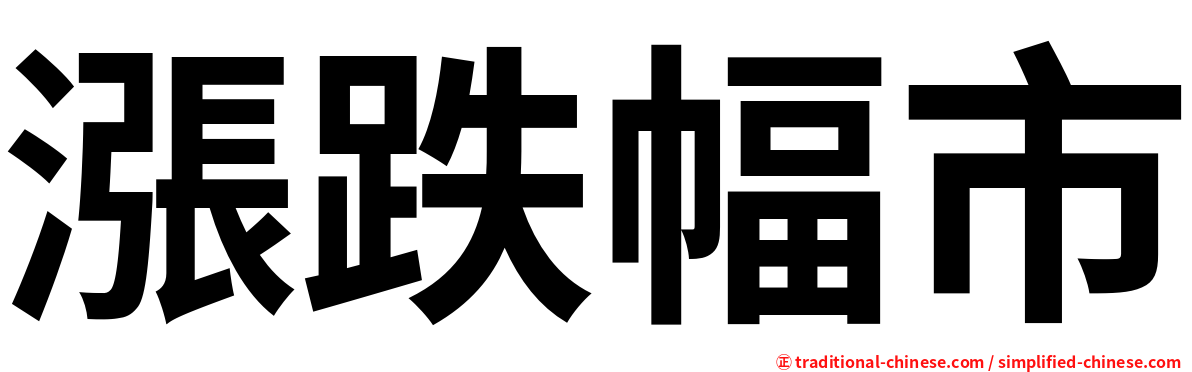 漲跌幅市