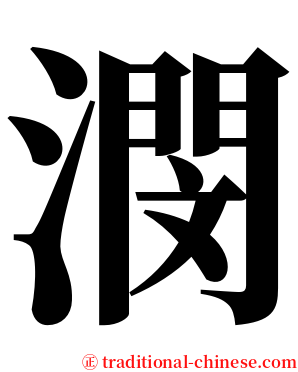 潣 serif font