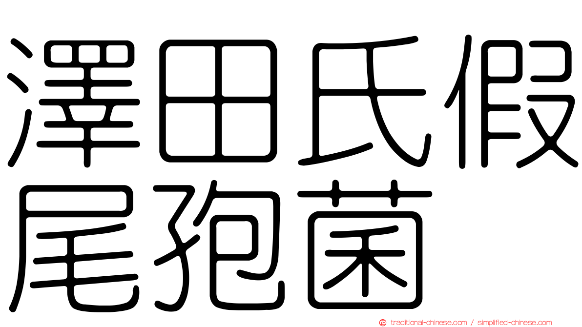 澤田氏假尾孢菌