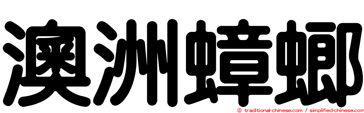 澳洲蟑螂