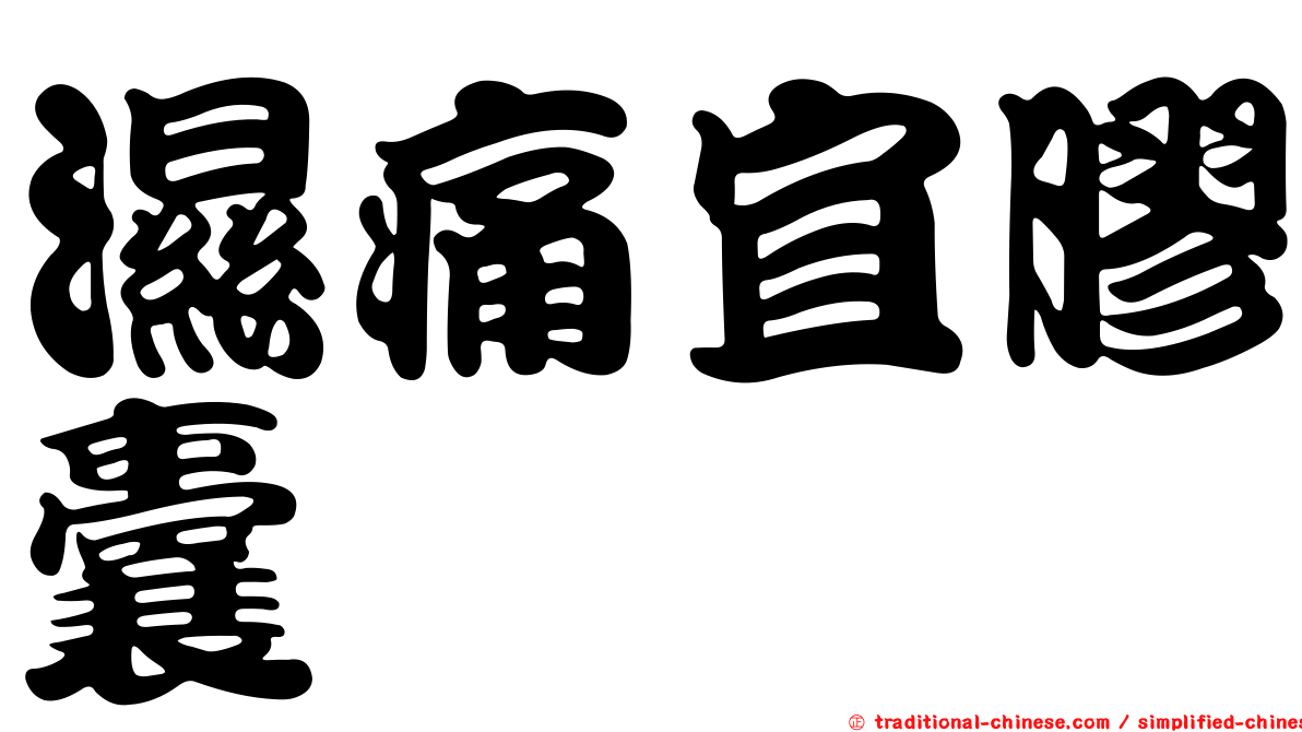 濕痛宜膠囊