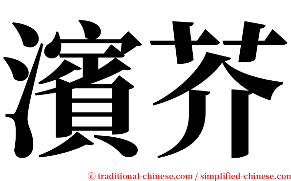 濱芥 serif font