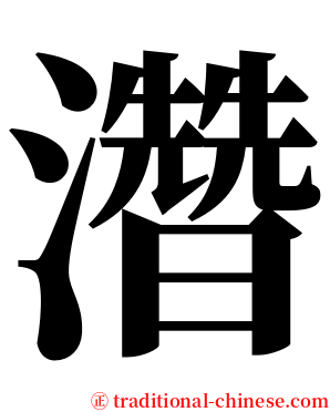 濳 serif font