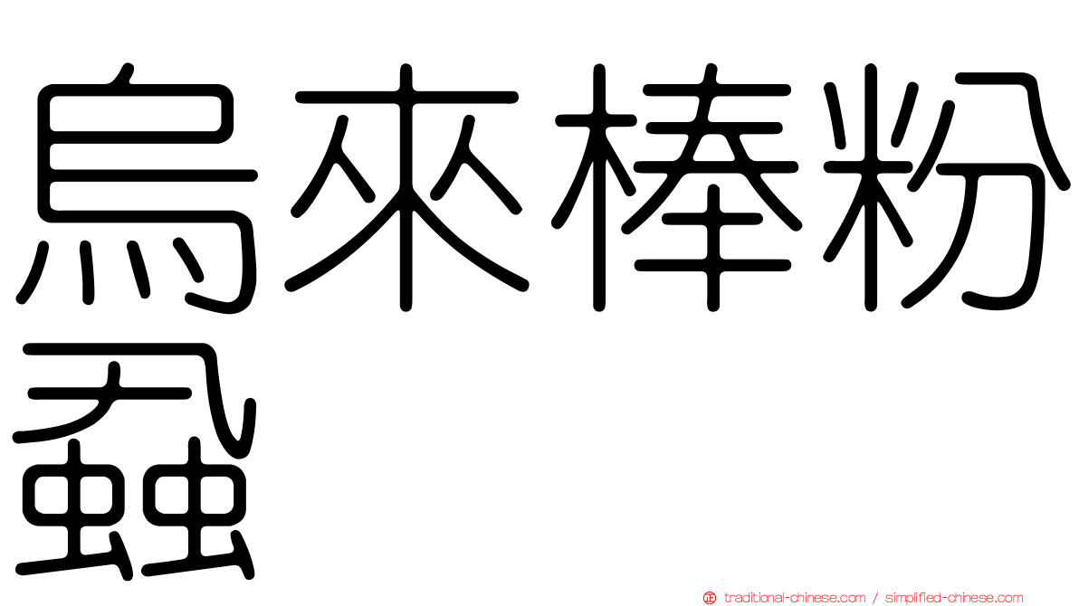 烏來棒粉蝨