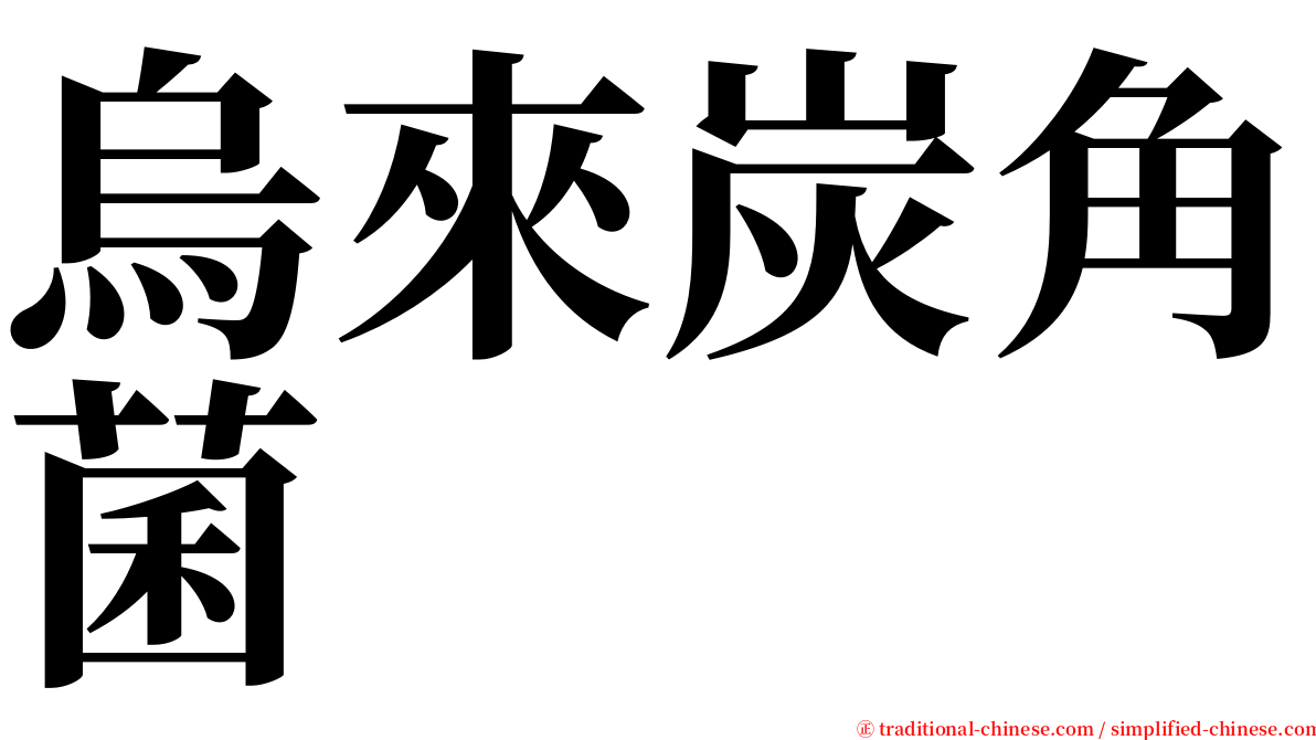 烏來炭角菌 serif font