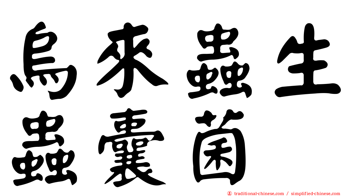 烏來蟲生蟲囊菌