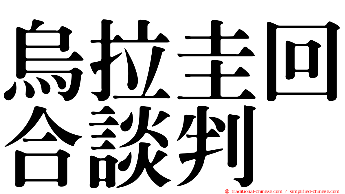 烏拉圭回合談判