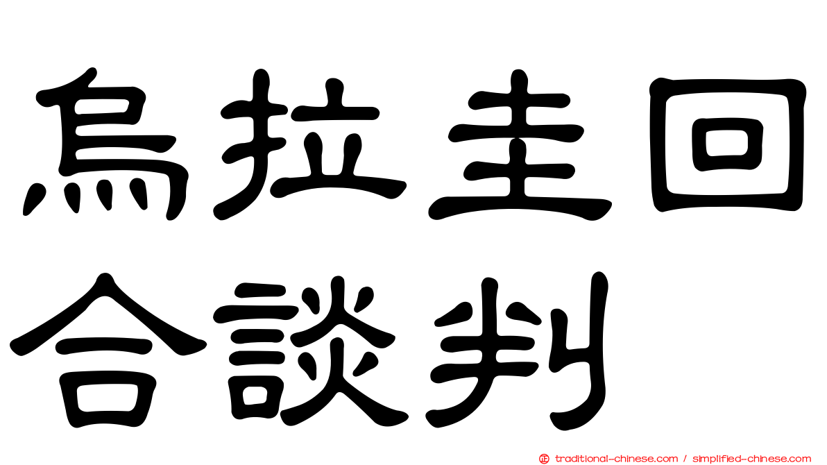 烏拉圭回合談判