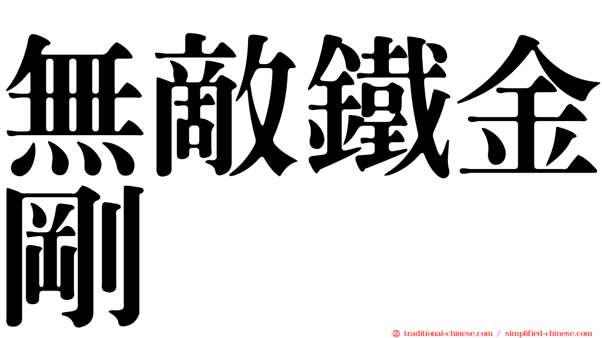 無敵鐵金剛